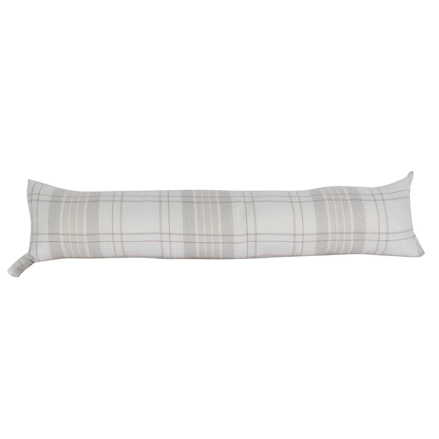 Hatfield Natural Check Draught Excluder Image 1