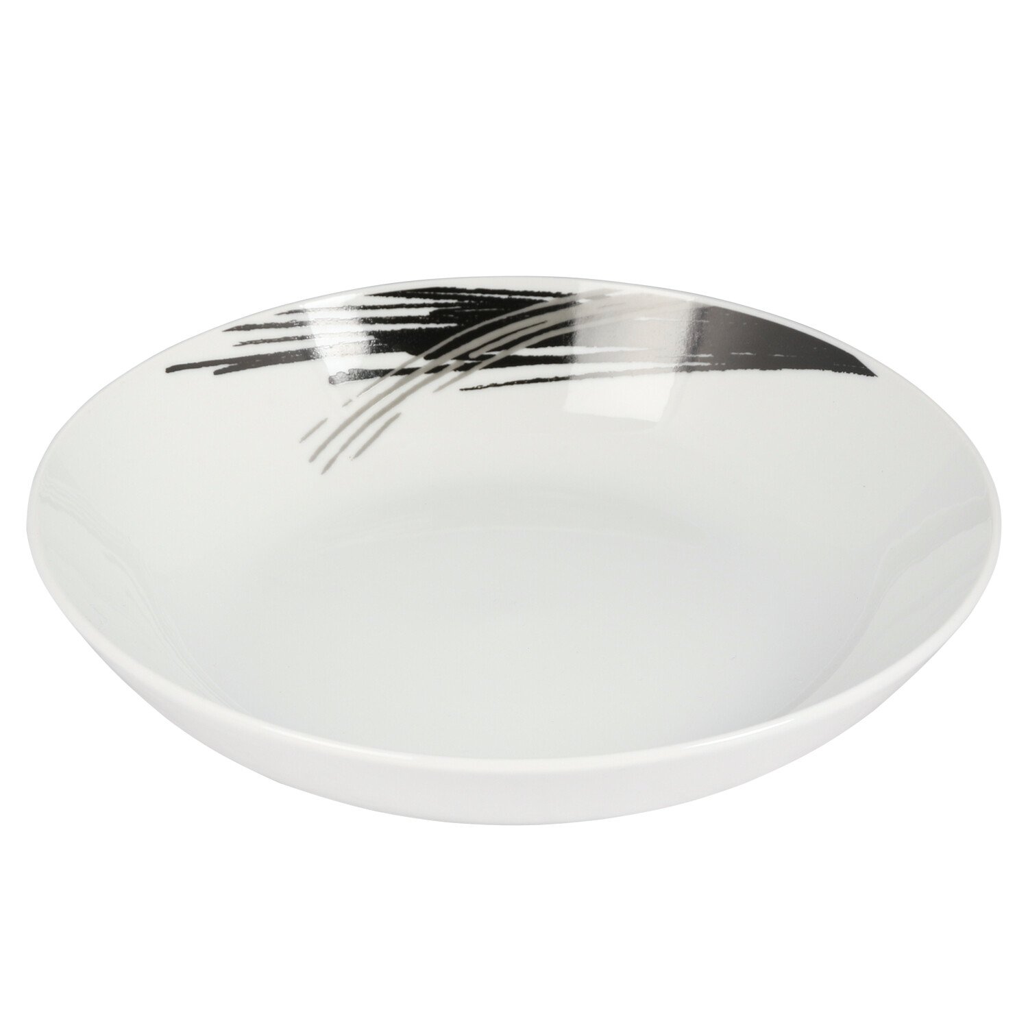 Stria Coupe Pasta Bowl - White Image