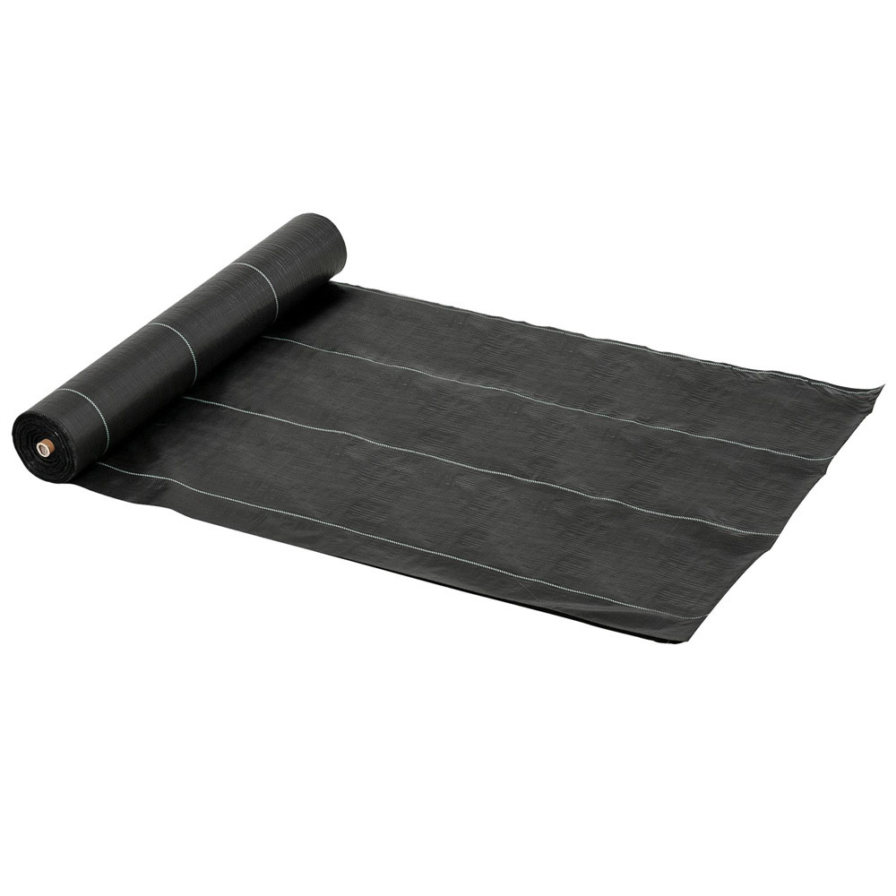 Outsunny Premium Heavy Duty Weed Barrier Gardening Mat 2 x 50m Image 1