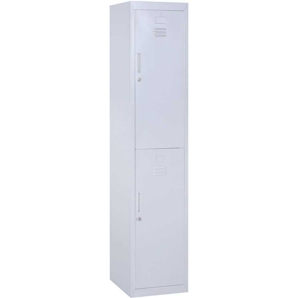 Portland Grey Cabinet Storage Locker with Shelves Image 2