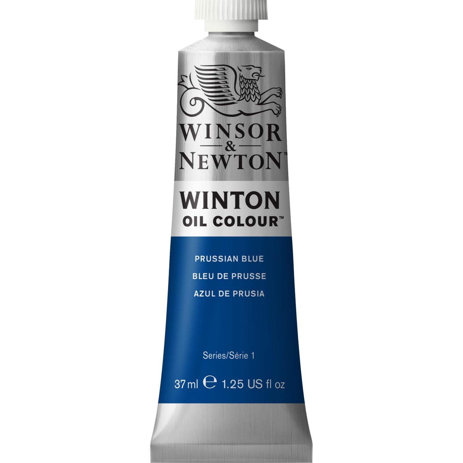 Winsor and Newton 37ml Winton Oil Colours - Prussian Blue Image 1