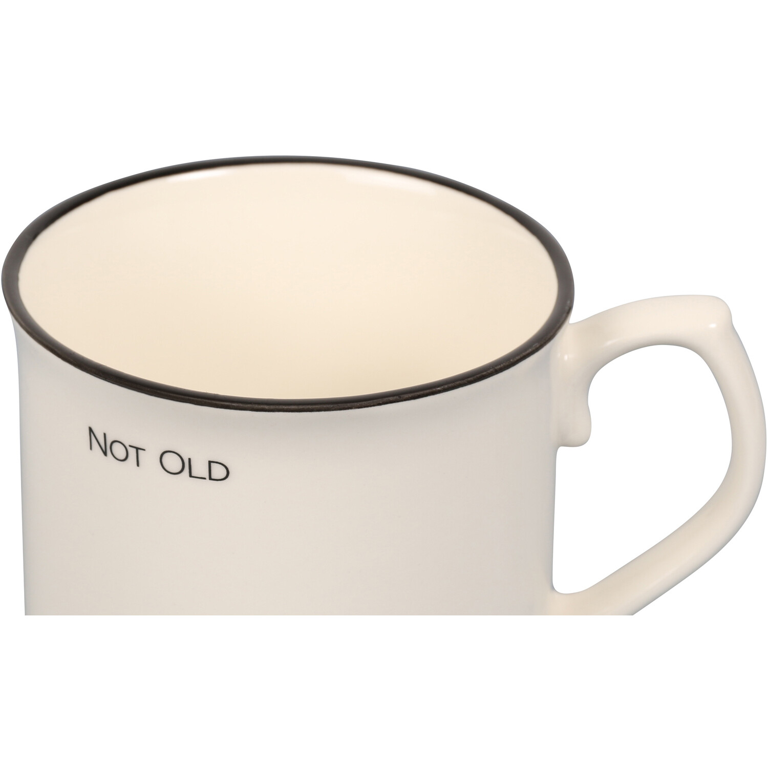 Not Old Just Classic Tankard Mug - White Image 3