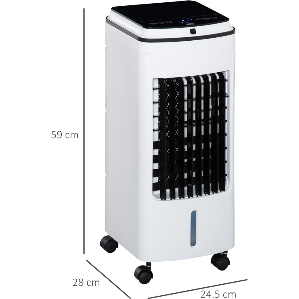HOMCOM White Evaporative Air Cooler 4L Image 6