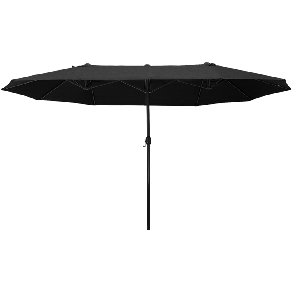 Outsunny Black Double Sided Patio Parasol 4.6m Image 1