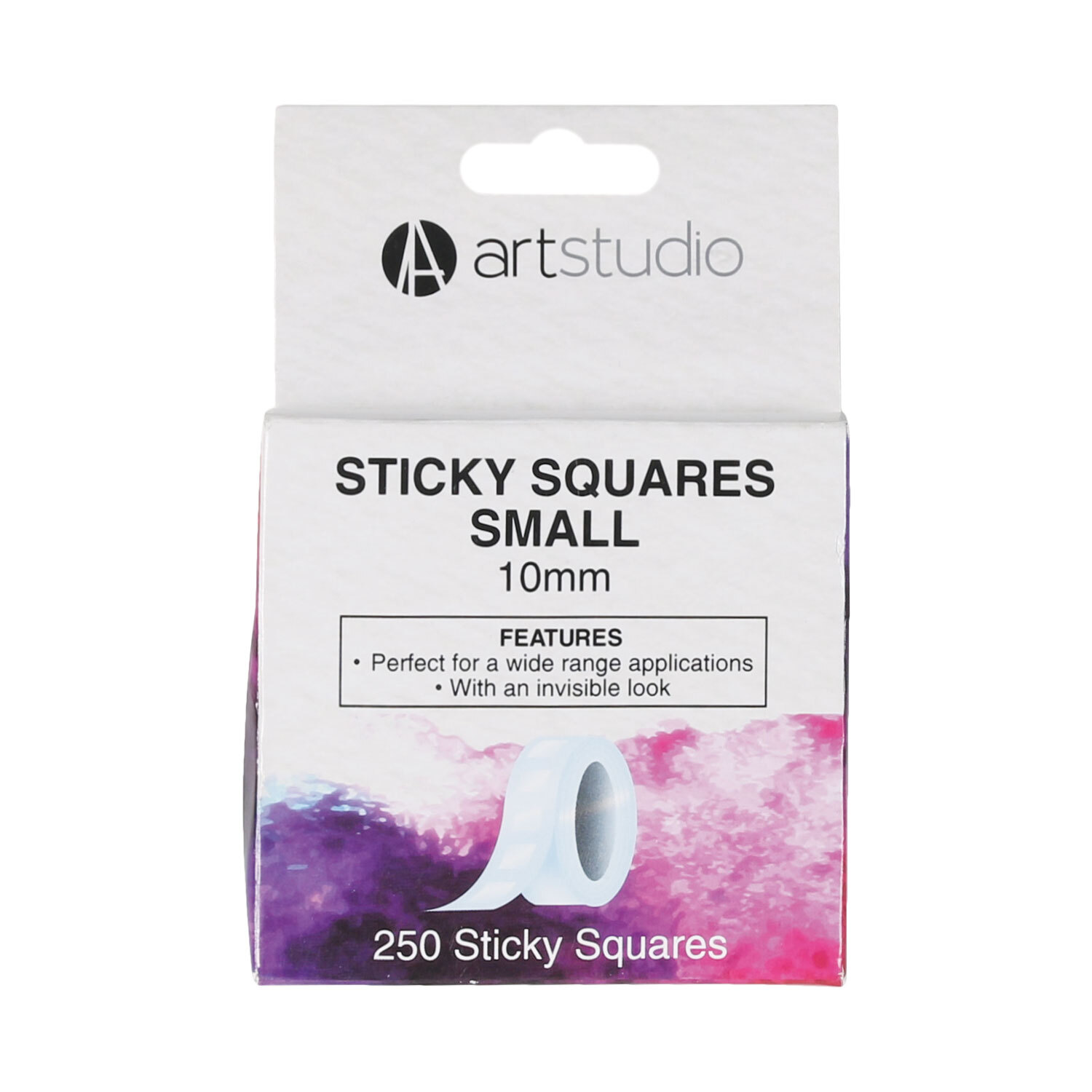 Pack of 250 Art Studio Sticky Squares - 10mm Image