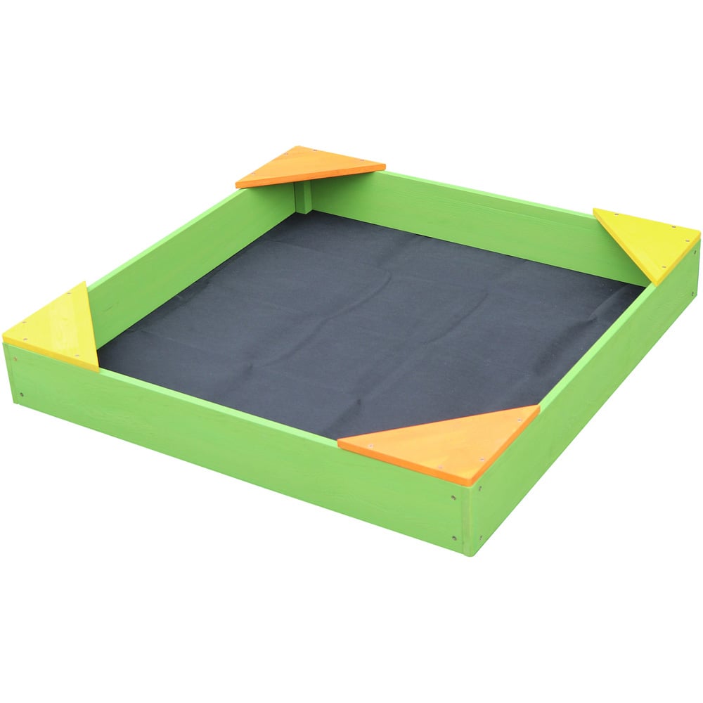 Liberty House Toys Kids Basic Sandpit with Cover Image 1