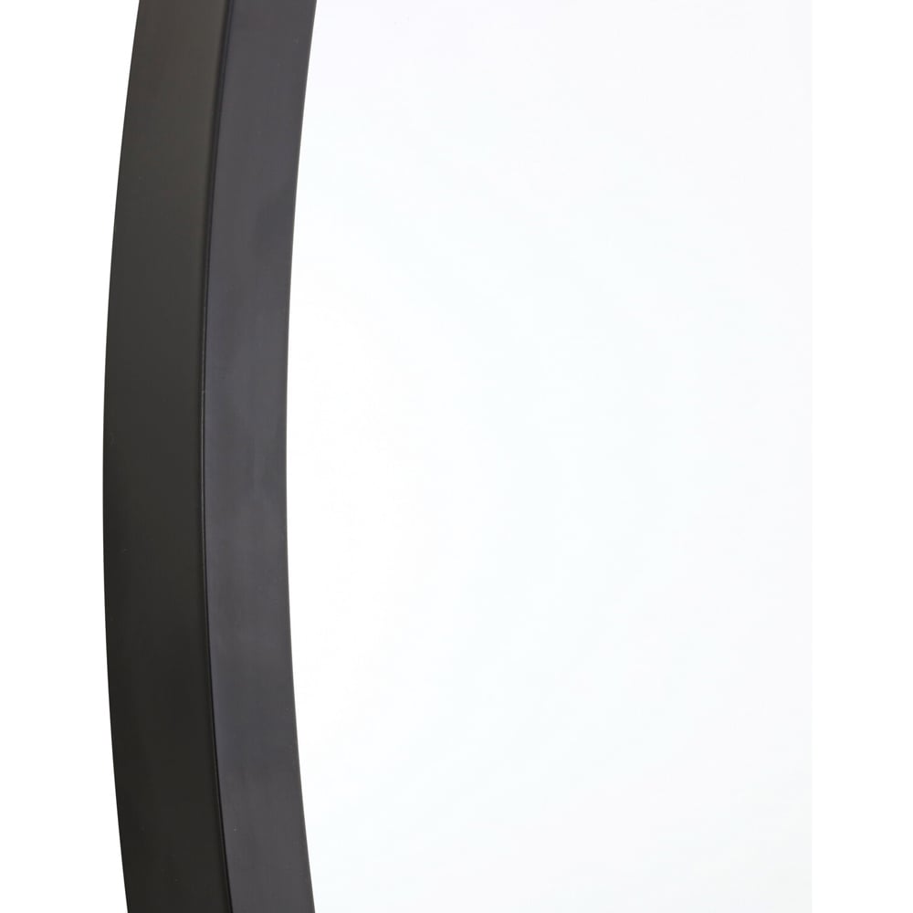 Black Wide Metal Arch Mirror 180 x 110cm Image 4