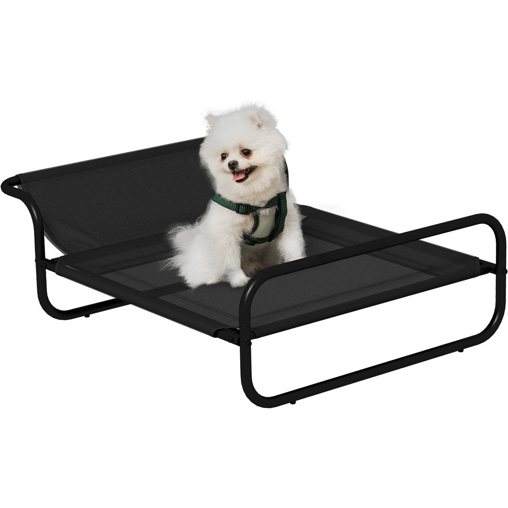 PawHut Small Dogs Raised Pet Bed with Headrest Image 3