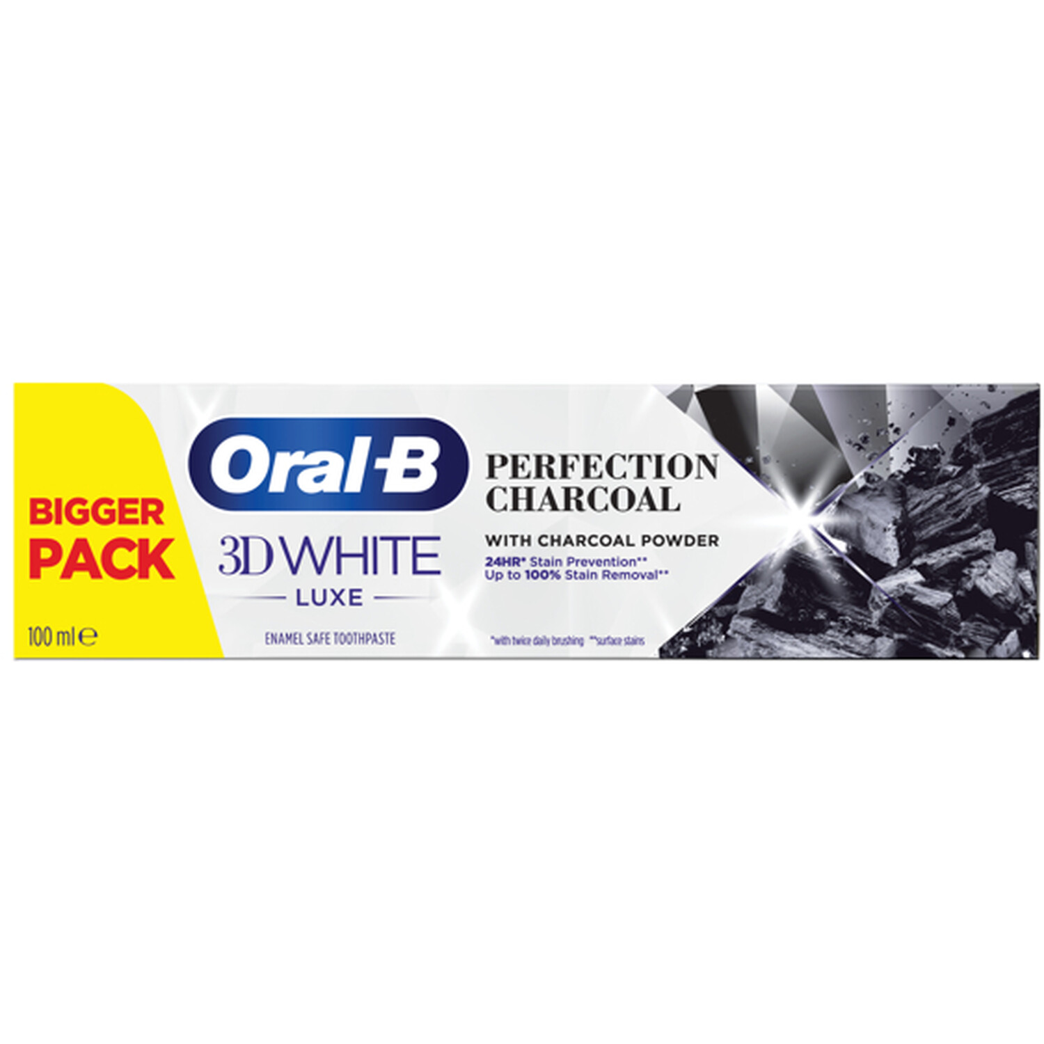 Oral-B 3D White Perfectional Charcoal Toothpaste 100ml Image 1