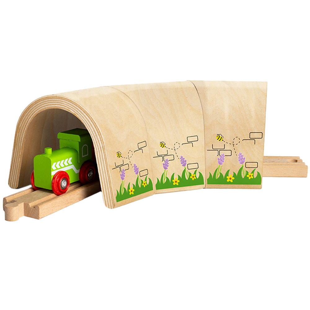 BigJigs Rail Curved Tunnel Image 1