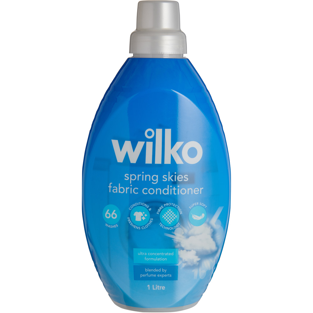 Wilko Spring Skies Concentrated Fabric Conditioner 66 Washes 1L Image 1