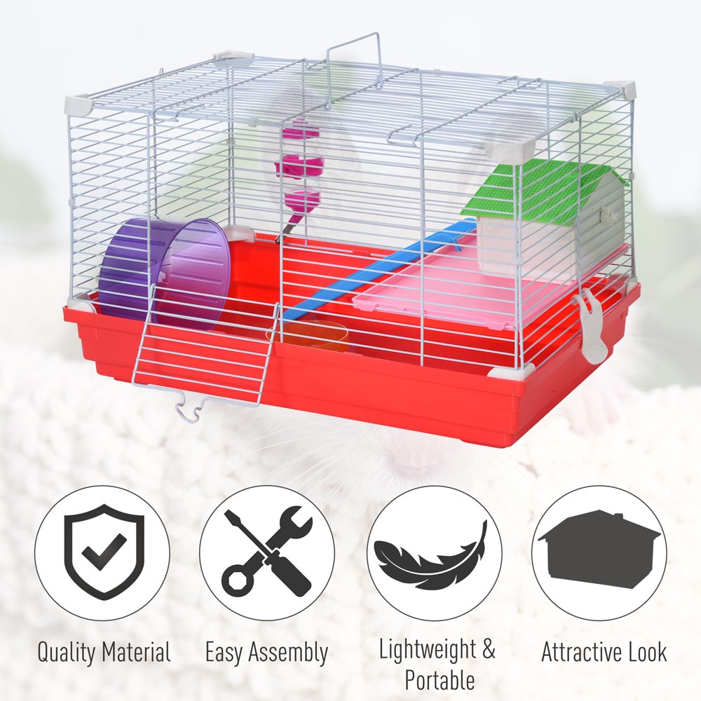 PawHut Portable 2 Storey Hamster Cage Image 4