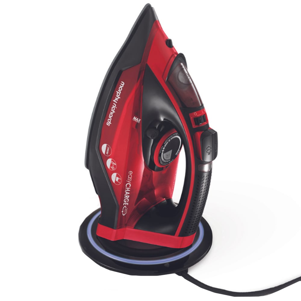 Morphy Richards 638188 Red Cordless Steam Iron 2400W Image 1