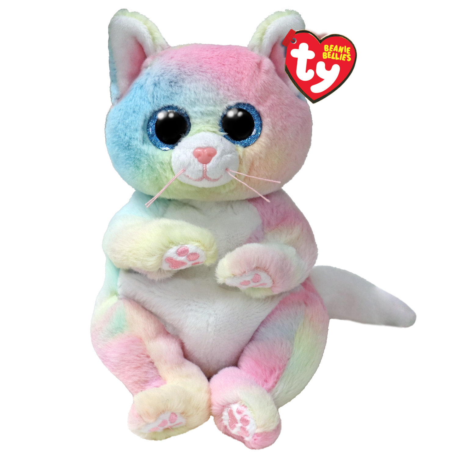 Ty Beanie Bellies Jenni Cat Soft Toy - Pink Image