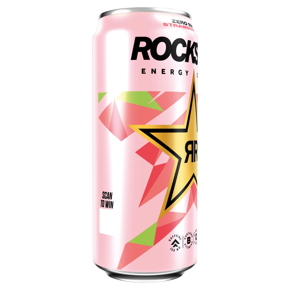 Rockstar Refresh Strawberry Lime Zero Sugar Energy Drink 500ml Image 2