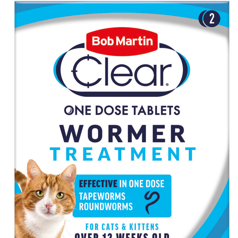 Bob Martin Clear 2 in 1 Cat and Kitten Dewormer 2 pack Image 2