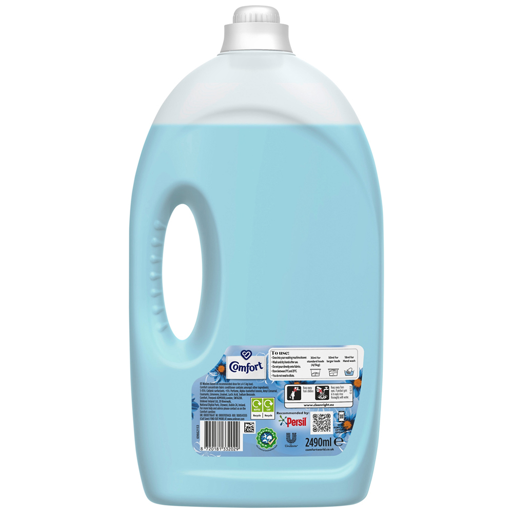 Comfort Blue Skies Fabric Conditioner 83 Washes 2.49L Image 3