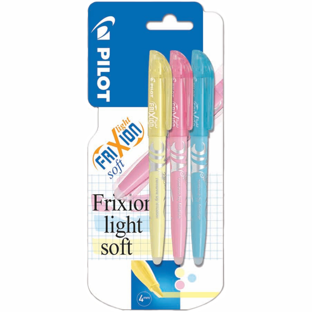 Pilot Frixion Erasable Highlighters 3 pack Image