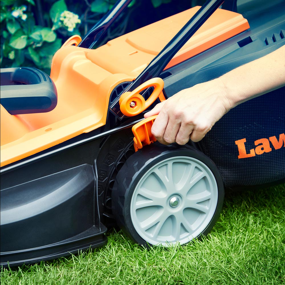 LawnMaster MEB1434M COMBO 1400W Hand Propelled 34cm Rotary Electric Lawn Mower with Line Trimmer Image 3