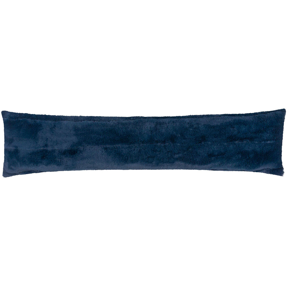 Paoletti Empress Navy Faux Fur Draught Excluder Image 1
