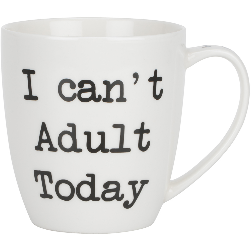 I Can't Adult Today Jumbo White Mug Image