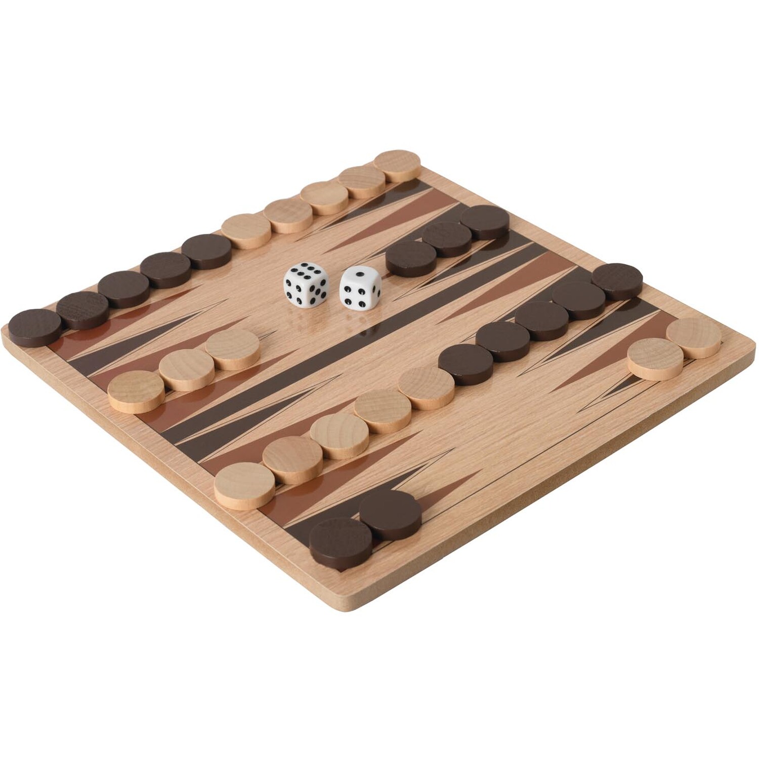 Wooden Backgammon - Natural Image 1