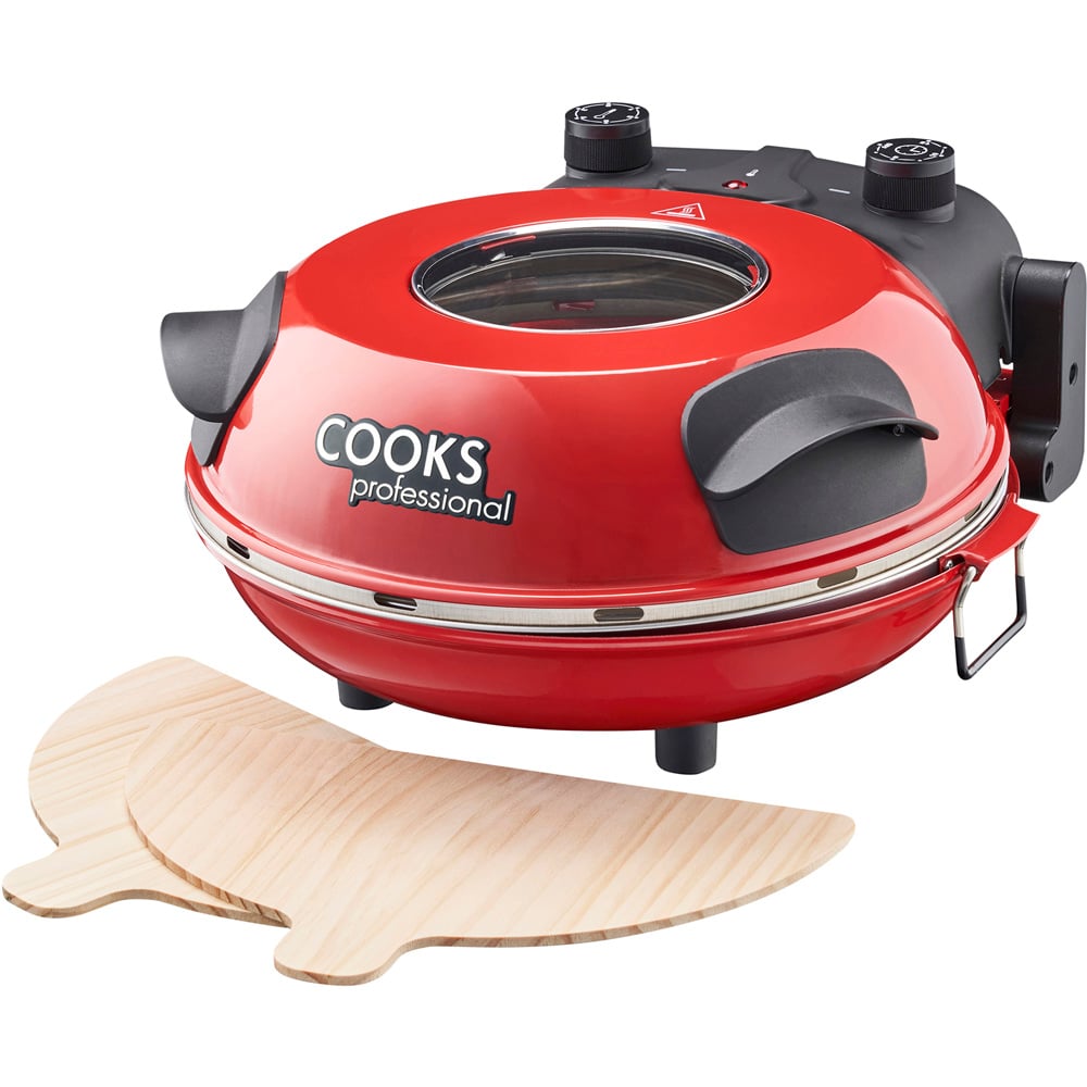 Cooks Professional K132 Red Pizza Oven Image 1