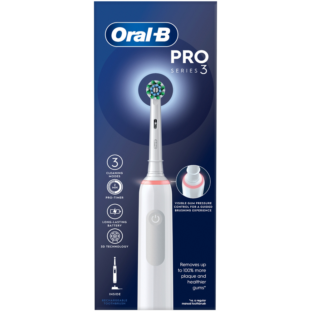Oral-B Pro 3 3000 Cross Action White Image 1