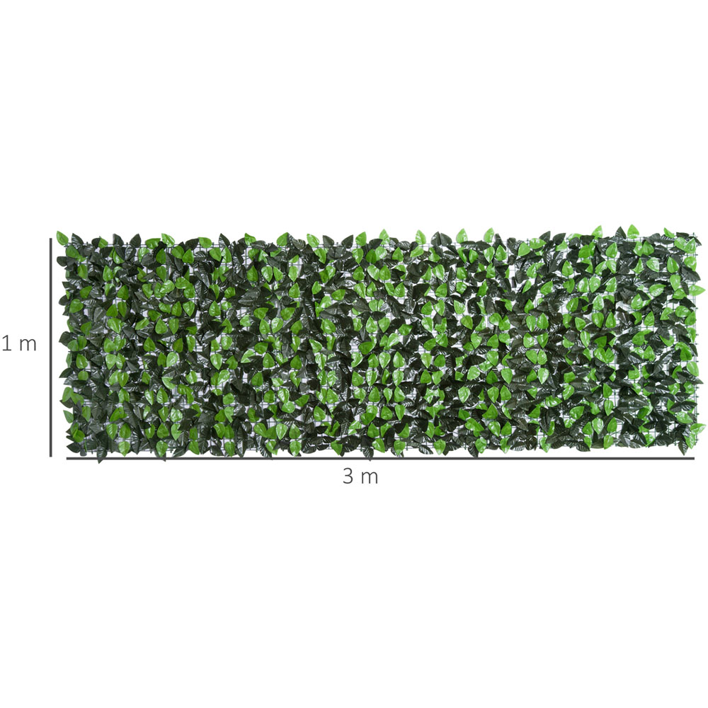 Outsunny Artificial Leaf Hedge Screen Image 5