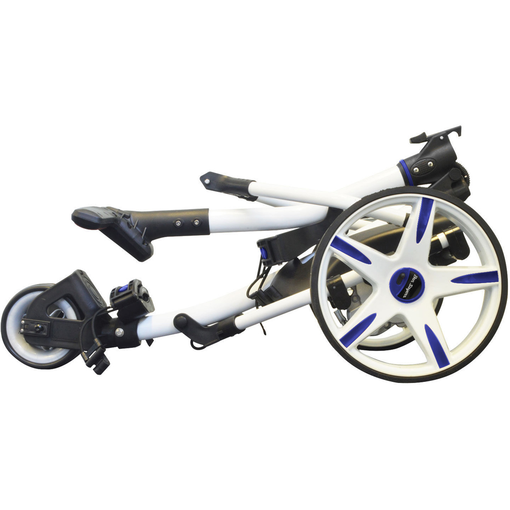 Ben Sayers White and Blue 18 Hole Lithium Battery Trolley 12V Image 3