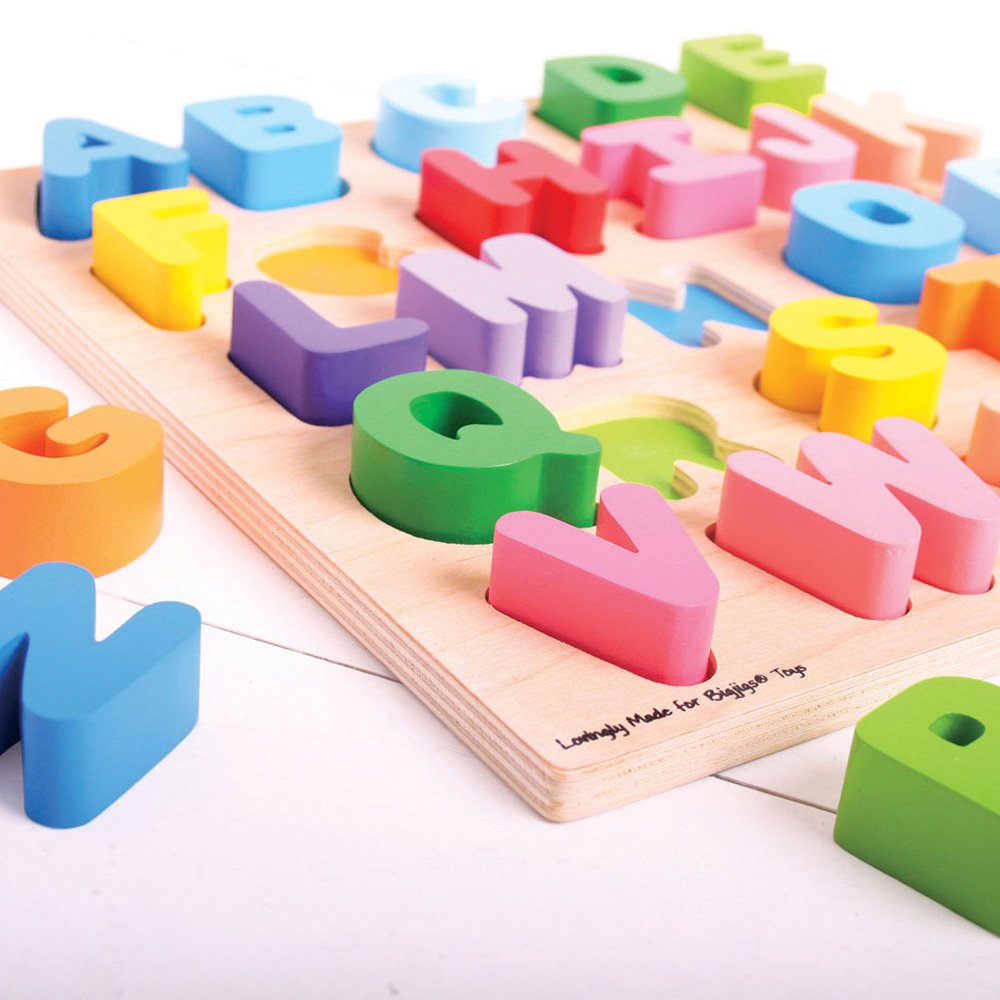 Bigjigs Toys 26-Piece Wooden ABC Puzzle Image 4