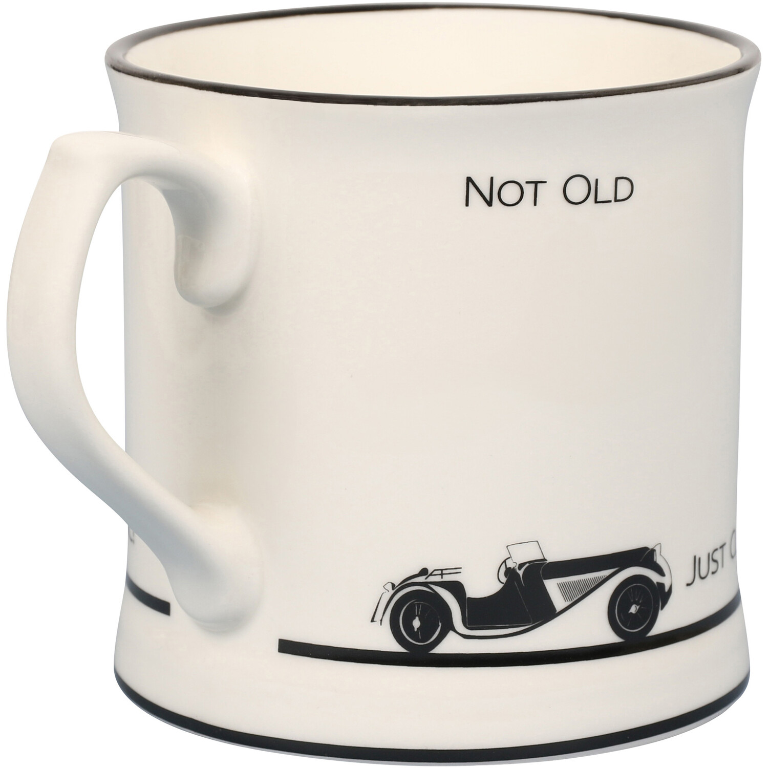 Not Old Just Classic Tankard Mug - White Image 2