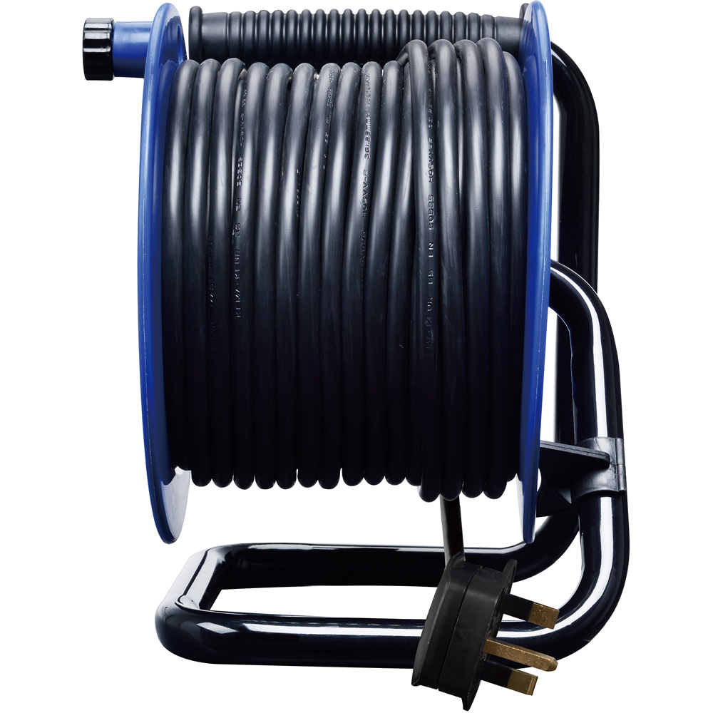 Masterplug Blue 13A 4 Socket Open Cable Reel 25m Image 6