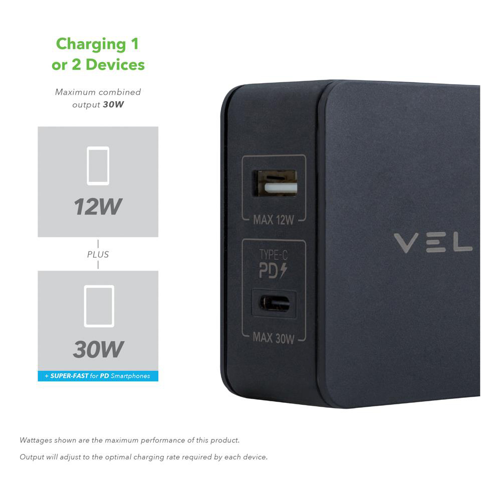 Veld Super Fast 2 Port Travel Charger 42W Image 7