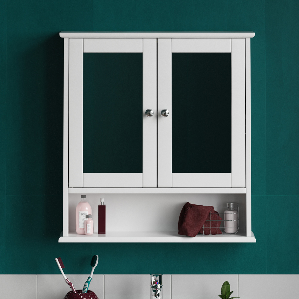Lassic Bath Vida Priano 2 Door Mirror Bathroom Cabinet Image 4