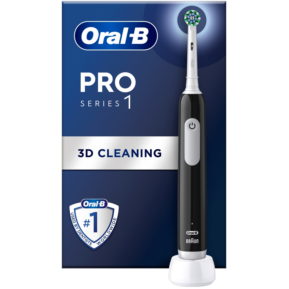 Oral-B Pro Series 1 Cross Action Black Electric Toothbrush Image 2