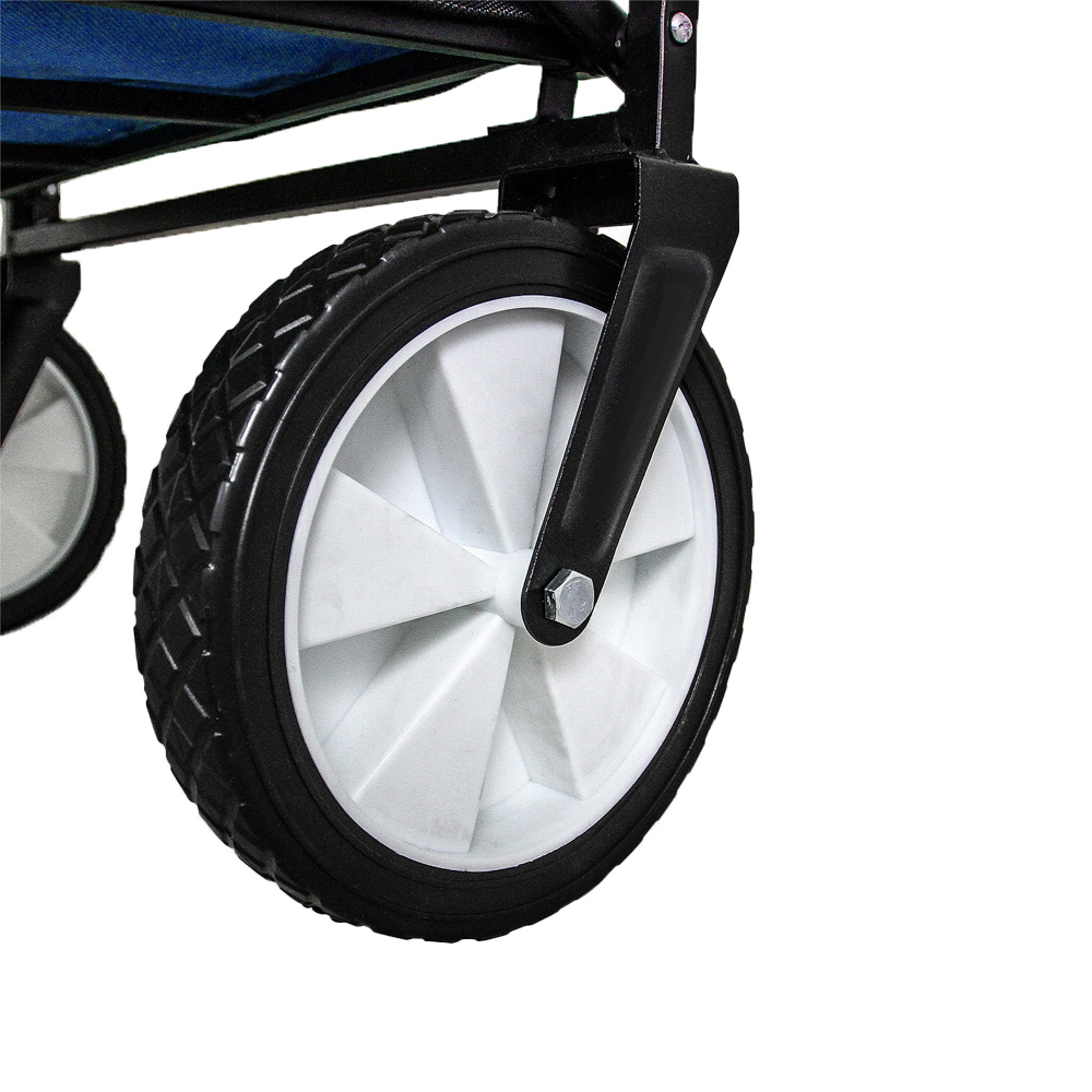 Foldable Garden Cart Wagon - Blue Image 6