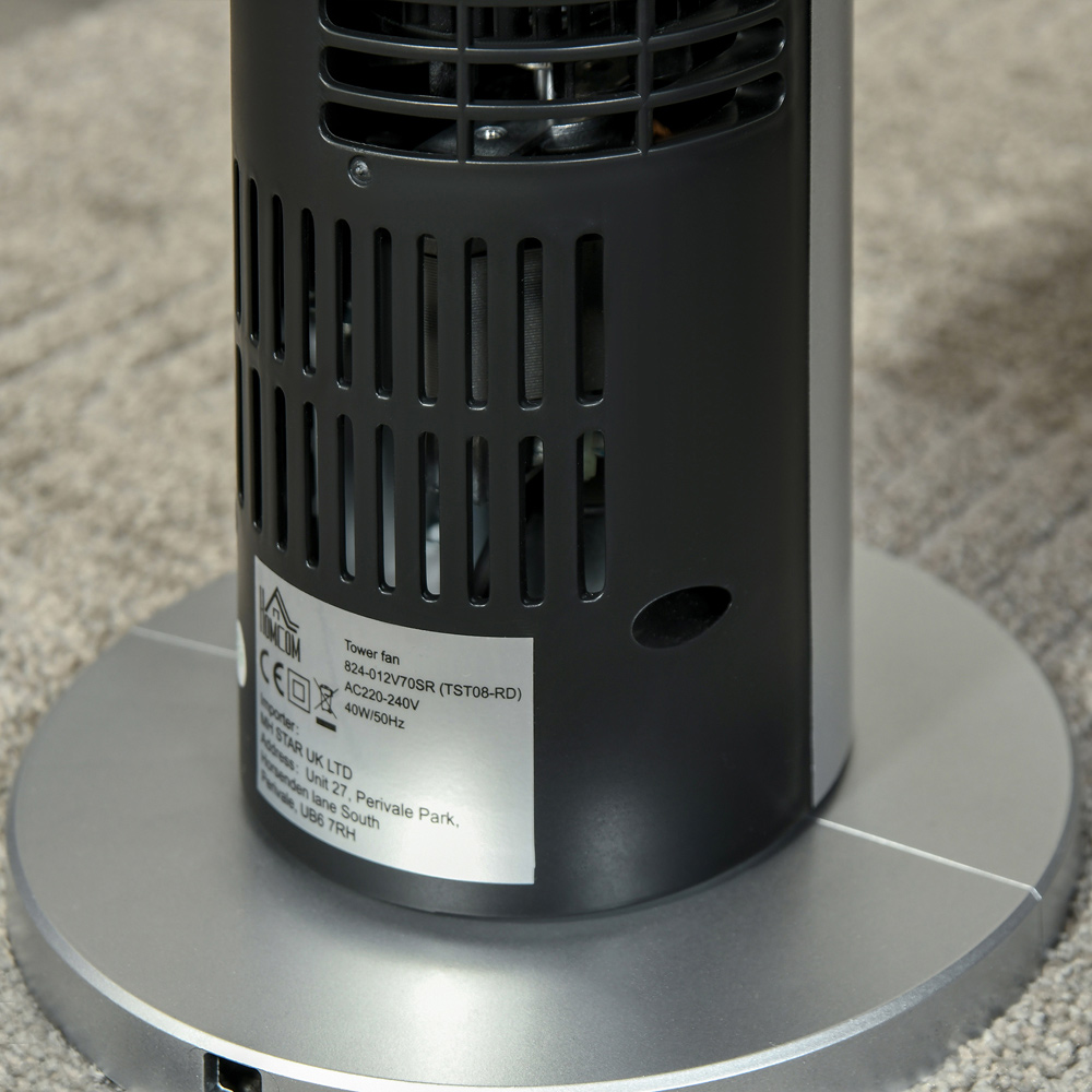 HOMCOM Silver Tower Fan 31 inch Image 5