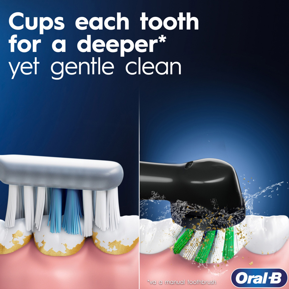 Oral-B Vitality Pro Black and Lilac Electric Toothbrush Image 3