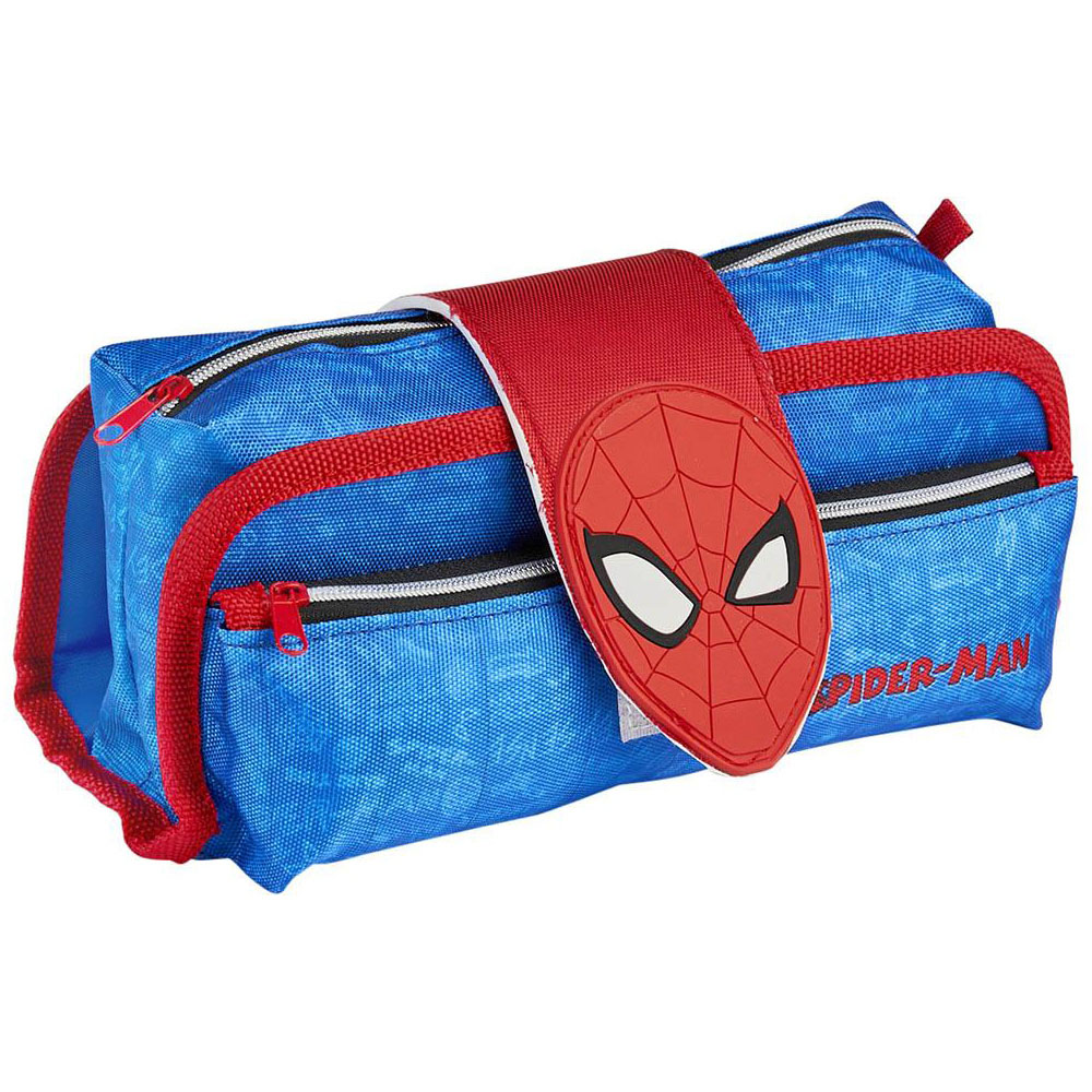 Spiderman Back To School Children Blue 3D Backpack and Pencil Case Set Image 4