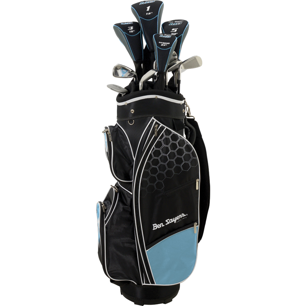 Ben Sayers M8 Package Set with Sky Blue Cart Bag Graphite YRH LRH Image 1