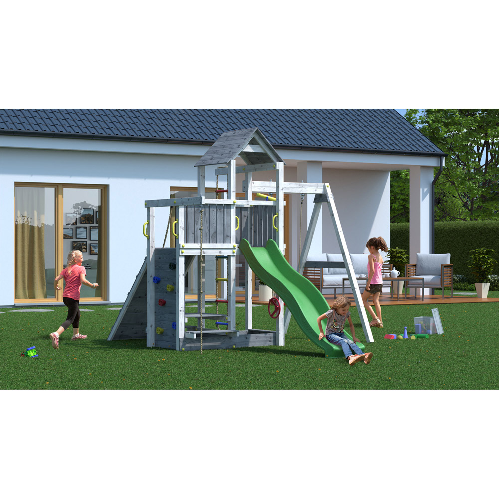 Shire Kids Grey and White Activer with Swing Image 2