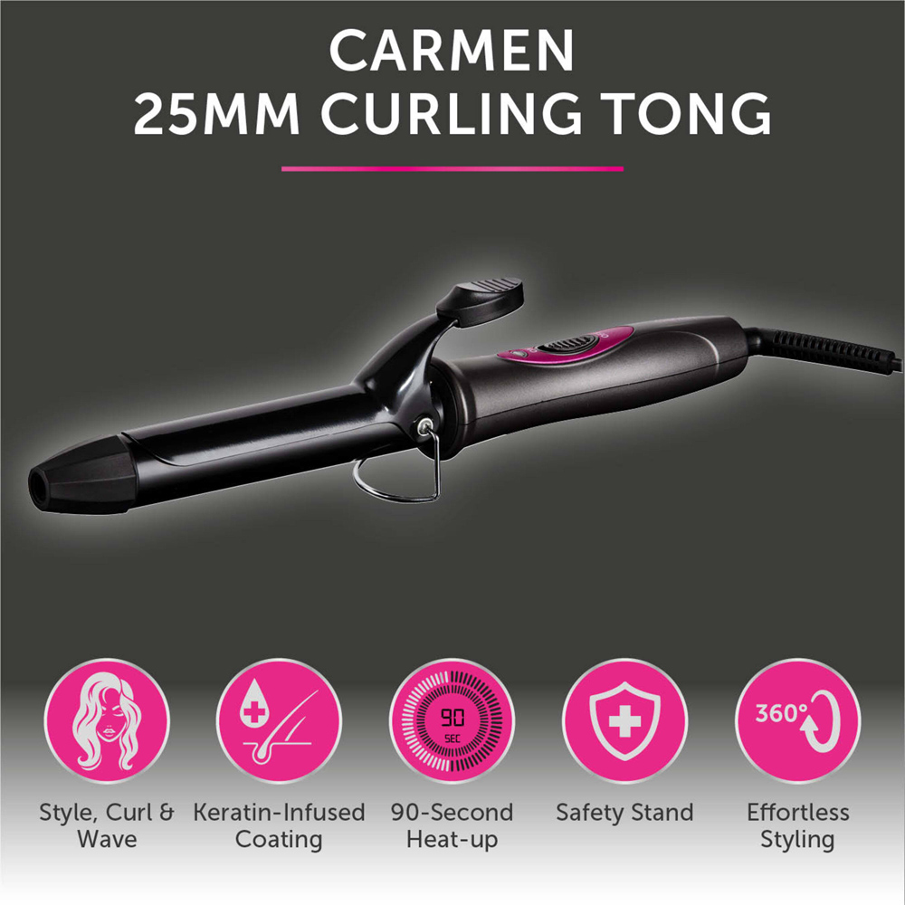 Carmen Neon Curling Tong Image 5