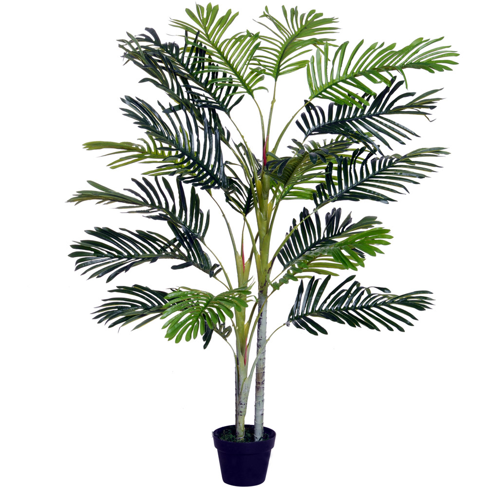 Outsunny Tropical Palm Tree Artificial Plant In Pot 5ft Image 1