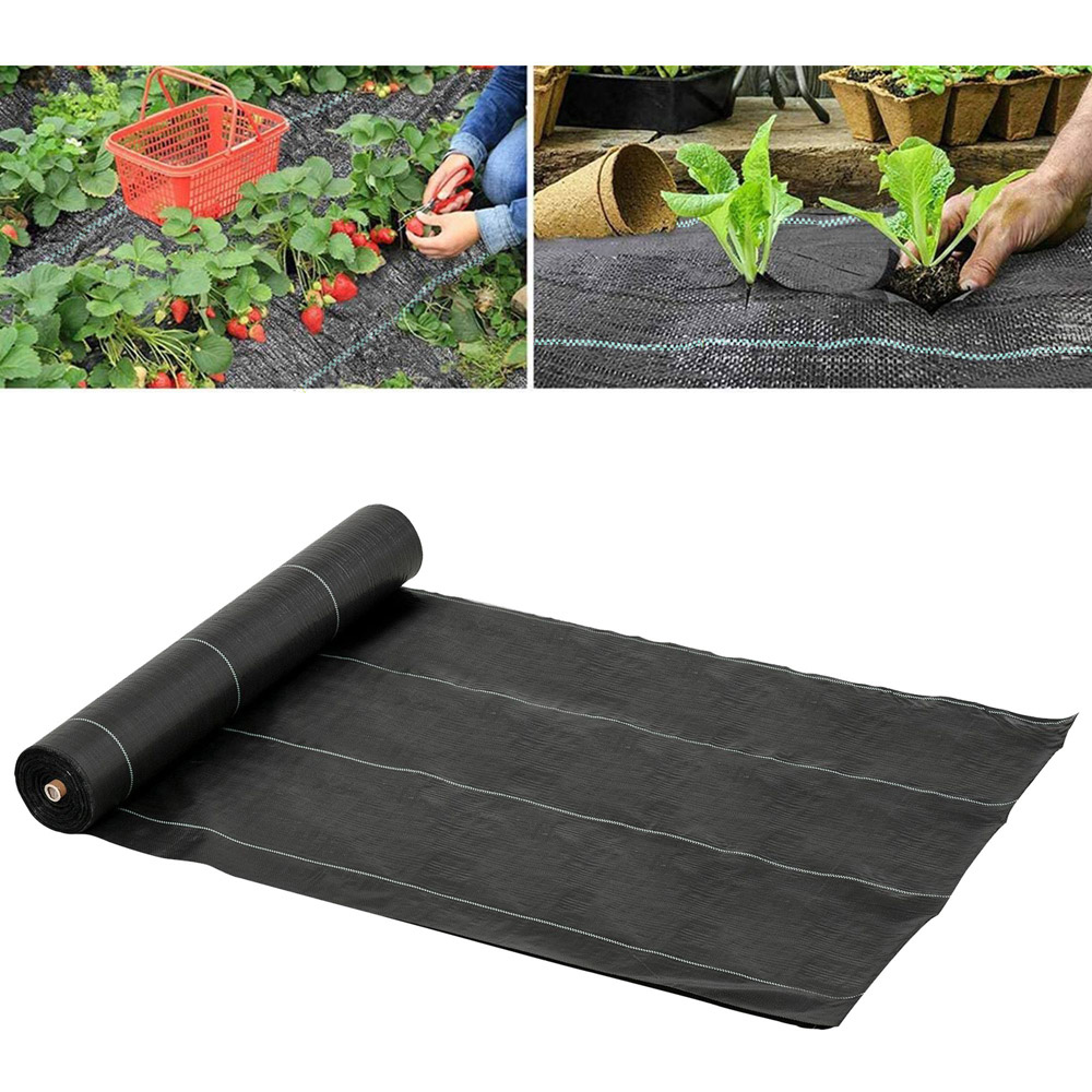 Outsunny Premium Heavy Duty Weed Barrier Gardening Mat 2 x 50m Image 2