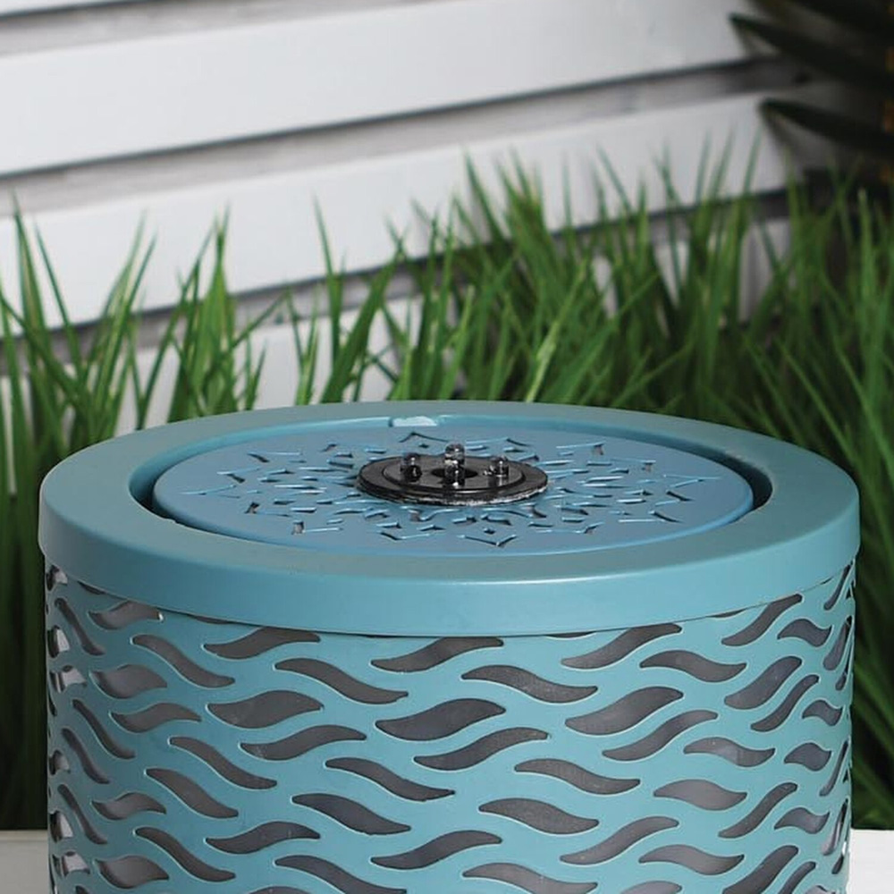 Wave Effect Tabletop Water Feature - Blue Image 5