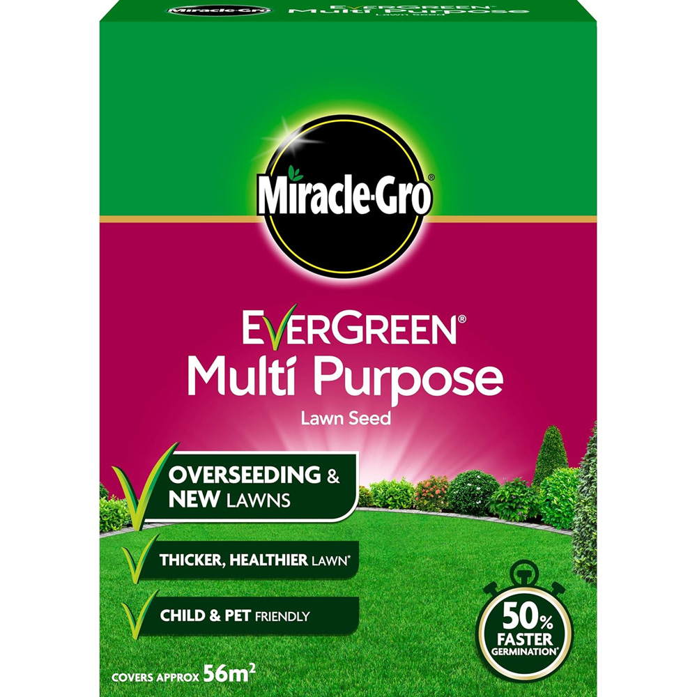 Miracle-Gro Evergreen Multi Purpose Lawn Seed 1.6kg Image 1