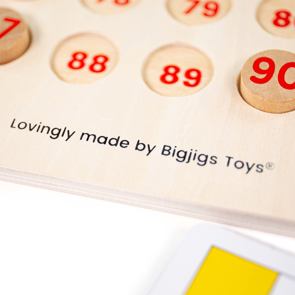 Bigjigs Toys 105 Piece Wooden Traditional Bingo Image 3
