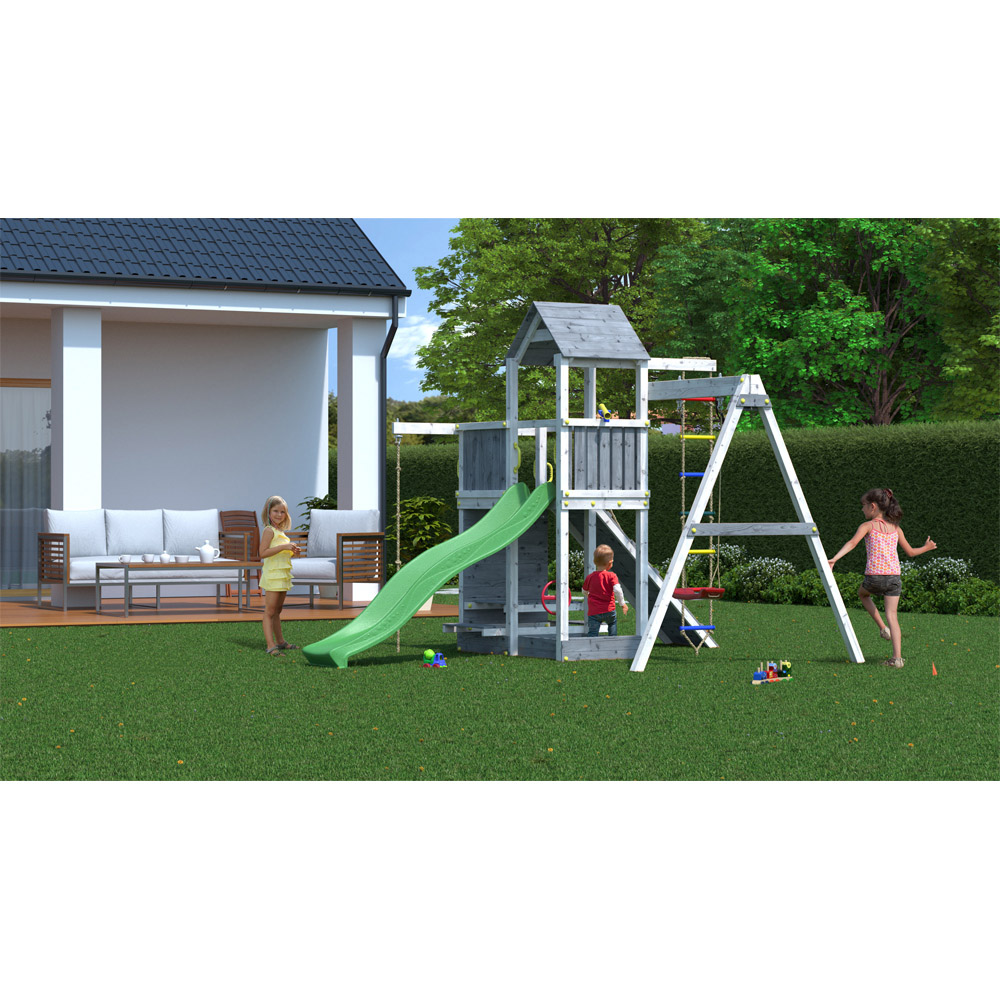 Shire Kids Grey and White Activer with Swing Image 3