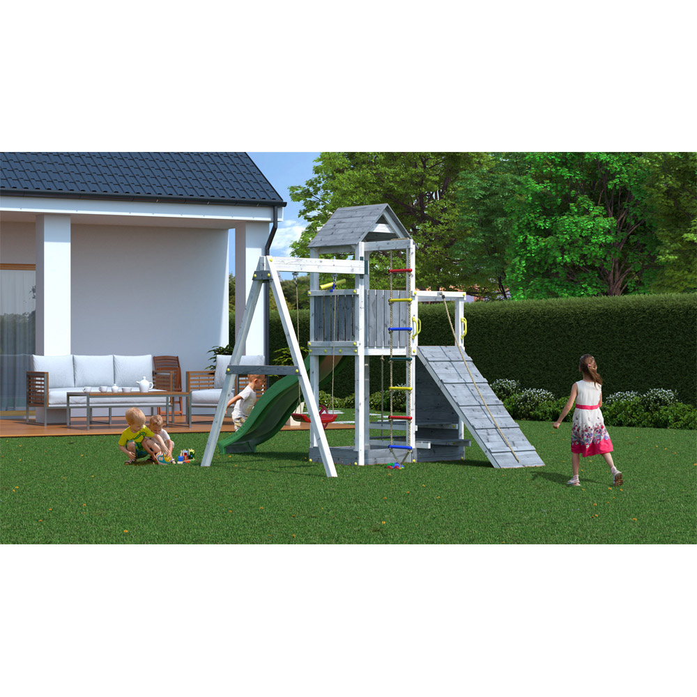 Shire Kids Grey and White Activer with Swing Image 4